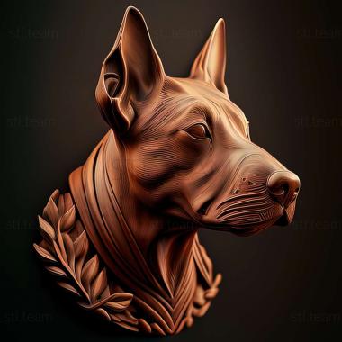 3D model Thai Ridgeback dog (STL)